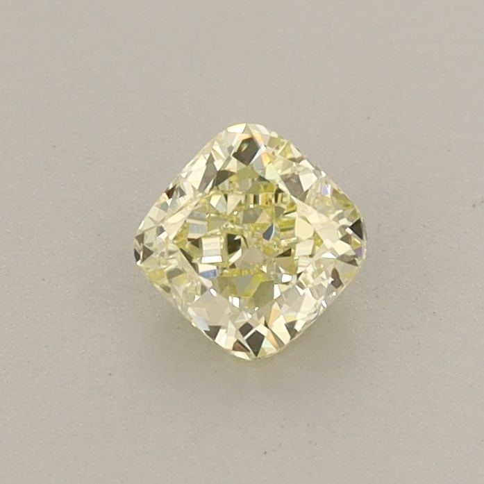 Loose Diamond - CUSHION MODIFIED 0.4ct Fancy Light Yellow VVS1: Loose Diamond - CUSHION MODIFIED 0.4ct Fancy Light Yellow VVS1 Source: This is a real non-mined Diamond that has been grown in a lab Shape: CUSHION MODIFIED Carats: 0.4 Color: Fancy Light Yellow Certi