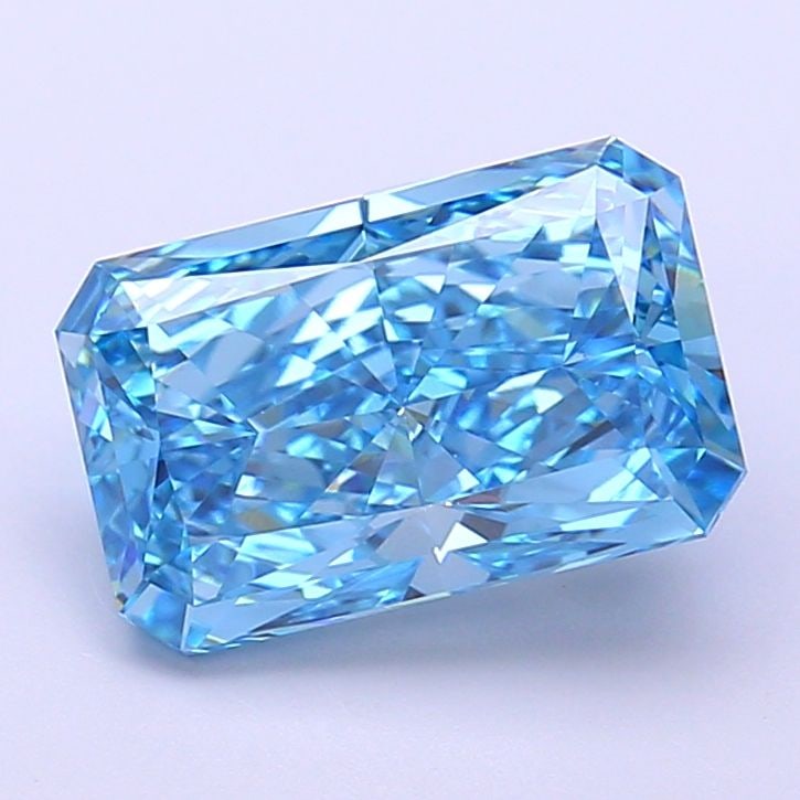 Loose Diamond - RADIANT 2.79ct Fancy Vivid Blue VVS2: Loose Diamond - RADIANT 2.79ct Fancy Vivid Blue VVS2 Source: This is a real non-mined Diamond that has been grown in a lab Shape: RADIANT Carats: 2.79 Color: Fancy Vivid Blue Certification: IGI Video: