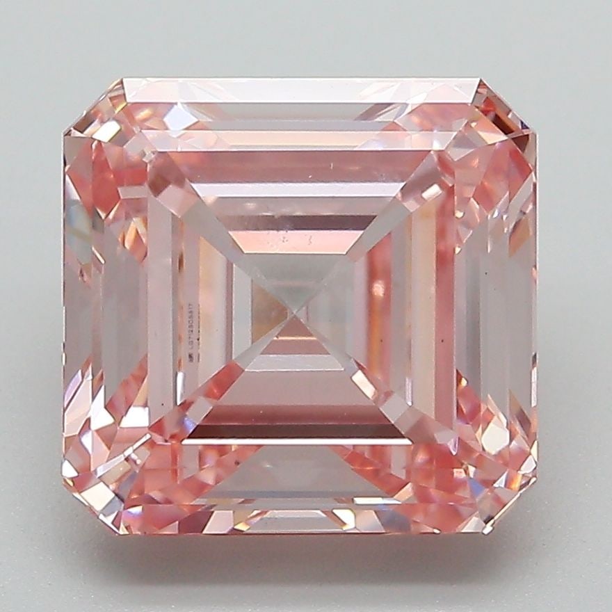 Loose Diamond - SQUARE EMERALD 5.0ct Fancy Intense Pink VS1: Loose Diamond - SQUARE EMERALD 5.0ct Fancy Intense Pink VS1 Source: This is a real non-mined Diamond that has been grown in a lab Shape: SQUARE EMERALD Carats: 5.0 Color: Fancy Intense Pink Certificat