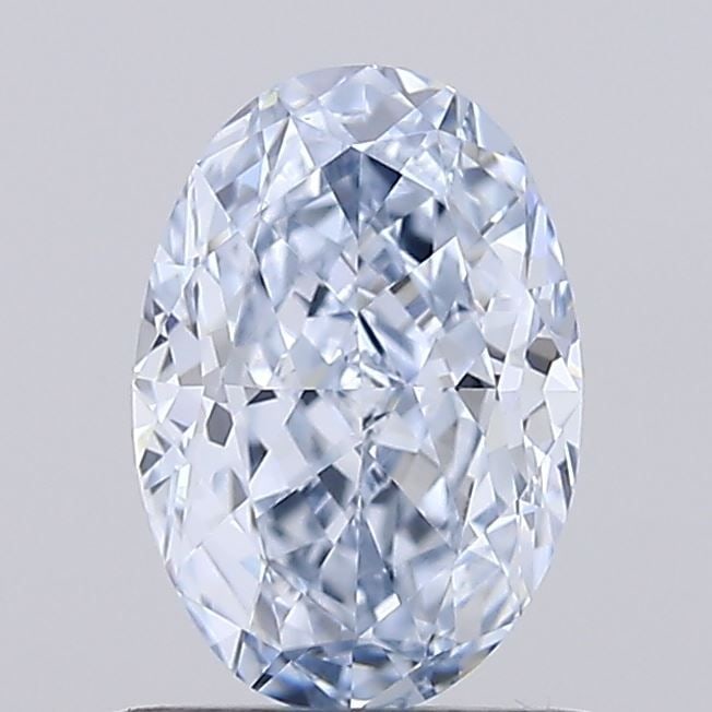 Loose Diamond - OVAL 1.04ct Fancy Light Blue VVS2: Loose Diamond - OVAL 1.04ct Fancy Light Blue VVS2 Source: This is a real non-mined Diamond that has been grown in a lab Shape: OVAL Carats: 1.04 Color: Fancy Light Blue Certification: IGI Video: