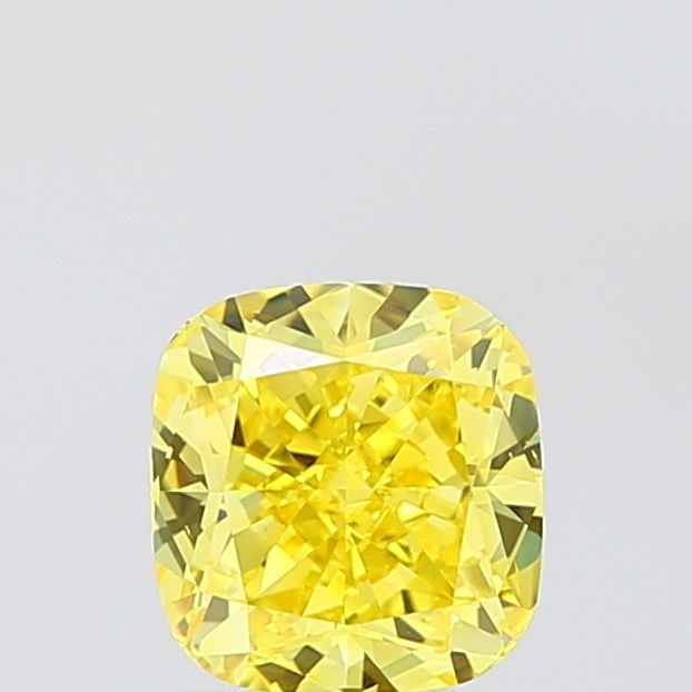 Loose Diamond - CUSHION BRILLIANT 1.51ct Fancy Vivid Yellow VS1: Loose Diamond - CUSHION BRILLIANT 1.51ct Fancy Vivid Yellow VS1 Source: This is a real non-mined Diamond that has been grown in a lab Shape: CUSHION BRILLIANT Carats: 1.51 Color: Fancy Vivid Yellow Ce
