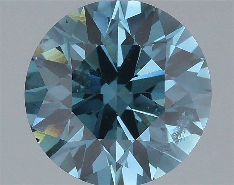 Loose Diamond - ROUND 2.5ct Fancy Vivid Blue SI2: Loose Diamond - ROUND 2.5ct Fancy Vivid Blue SI2 Source: This is a real non-mined Diamond that has been grown in a lab Shape: ROUND Carats: 2.5 Color: Fancy Vivid Blue Certification: IGI Video: