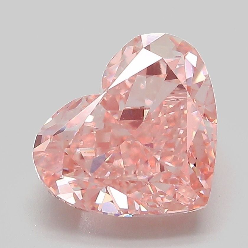 Loose Diamond - HEART 3.37ct Fancy Vivid Pink VS1: Loose Diamond - HEART 3.37ct Fancy Vivid Pink VS1 Source: This is a real non-mined Diamond that has been grown in a lab Shape: HEART Carats: 3.37 Color: Fancy Vivid Pink Certification: IGI Video: