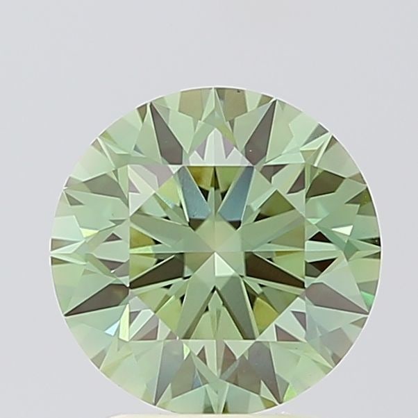 Ideal Loose Diamond - ROUND 2.25ct Fancy Vivid Green VS1: Ideal Loose Diamond - ROUND 2.25ct Fancy Vivid Green VS1 Source: This is a real non-mined Diamond that has been grown in a lab Shape: ROUND Carats: 2.25 Color: Fancy Vivid Green Certification: IGI Vid