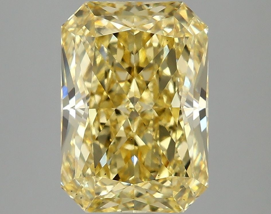 Loose Diamond - RADIANT 4.09ct Fancy Vivid Yellow VS2: Loose Diamond - RADIANT 4.09ct Fancy Vivid Yellow VS2 Source: This is a real non-mined Diamond that has been grown in a lab Shape: RADIANT Carats: 4.09 Color: Fancy Vivid Yellow Certification: IGI Vid