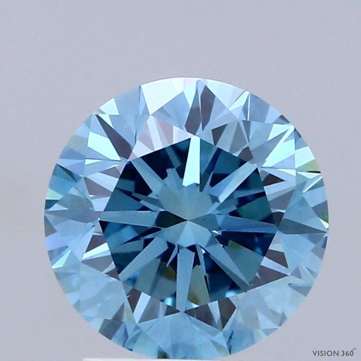 Loose Diamond - ROUND 2.38ct Fancy Vivid Blue VS1: Loose Diamond - ROUND 2.38ct Fancy Vivid Blue VS1 Source: This is a real non-mined Diamond that has been grown in a lab Shape: ROUND Carats: 2.38 Color: Fancy Vivid Blue Certification: IGI The Diamond