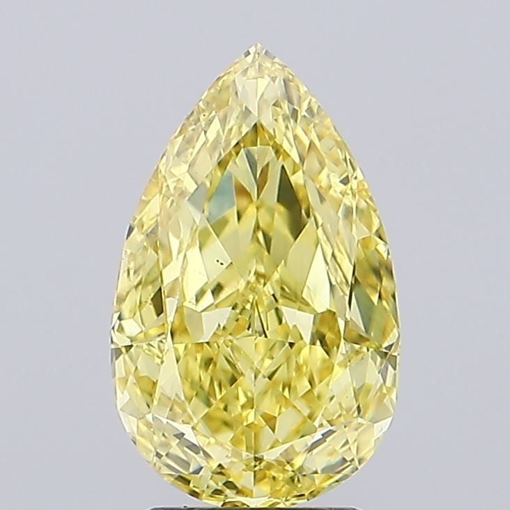 Loose Diamond - PEAR 3.06ct Fancy Vivid Yellow VS1 (1 of 1)