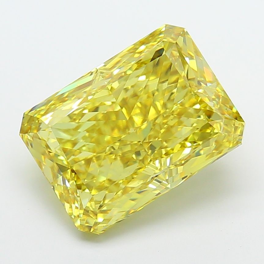 Loose Diamond - RADIANT 12.05ct Fancy Vivid Yellow VS1: Loose Diamond - RADIANT 12.05ct Fancy Vivid Yellow VS1 Source: This is a real non-mined Diamond that has been grown in a lab Shape: RADIANT Carats: 12.05 Color: Fancy Vivid Yellow Certification: IGI T