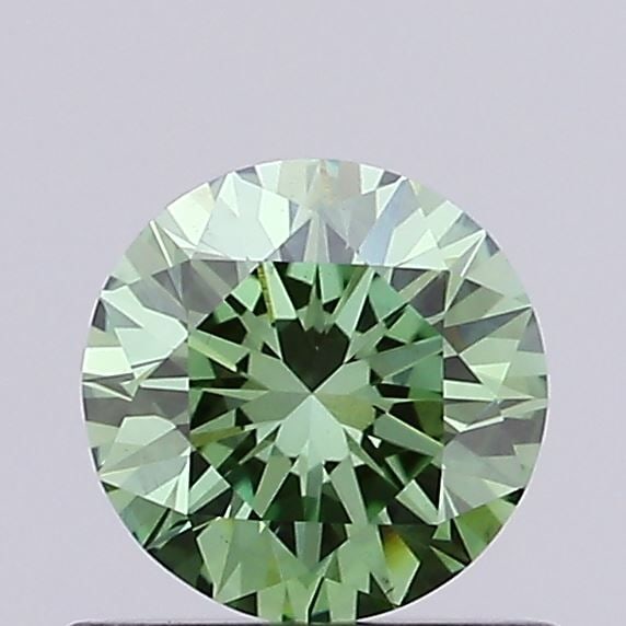 Loose Diamond - ROUND 0.52ct Fancy Vivid Green VVS2: Loose Diamond - ROUND 0.52ct Fancy Vivid Green VVS2 Source: This is a real non-mined Diamond that has been grown in a lab Shape: ROUND Carats: 0.52 Color: Fancy Vivid Green Certification: IGI Video: