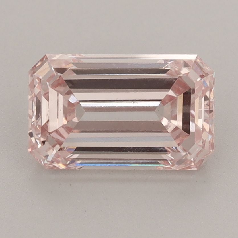 Loose Diamond - EMERALD 2.08ct Fancy Pink VS1: Loose Diamond - EMERALD 2.08ct Fancy Pink VS1 Source: This is a real non-mined Diamond that has been grown in a lab Shape: EMERALD Carats: 2.08 Color: Fancy Pink Certification: IGI Video: