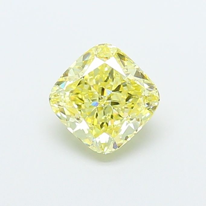 Loose Diamond - CUSHION MODIFIED 1.27ct Fancy Yellow VS1: Loose Diamond - CUSHION MODIFIED 1.27ct Fancy Yellow VS1 Source: This is a real non-mined Diamond that has been grown in a lab Shape: CUSHION MODIFIED Carats: 1.27 Color: Fancy Yellow Certification: I
