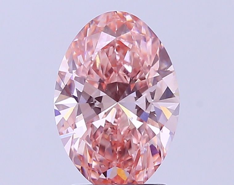 Loose Diamond - OVAL 2.5ct Fancy Vivid Pink VS1: Loose Diamond - OVAL 2.5ct Fancy Vivid Pink VS1 Source: This is a real non-mined Diamond that has been grown in a lab Shape: OVAL Carats: 2.5 Color: Fancy Vivid Pink Certification: IGI Video: