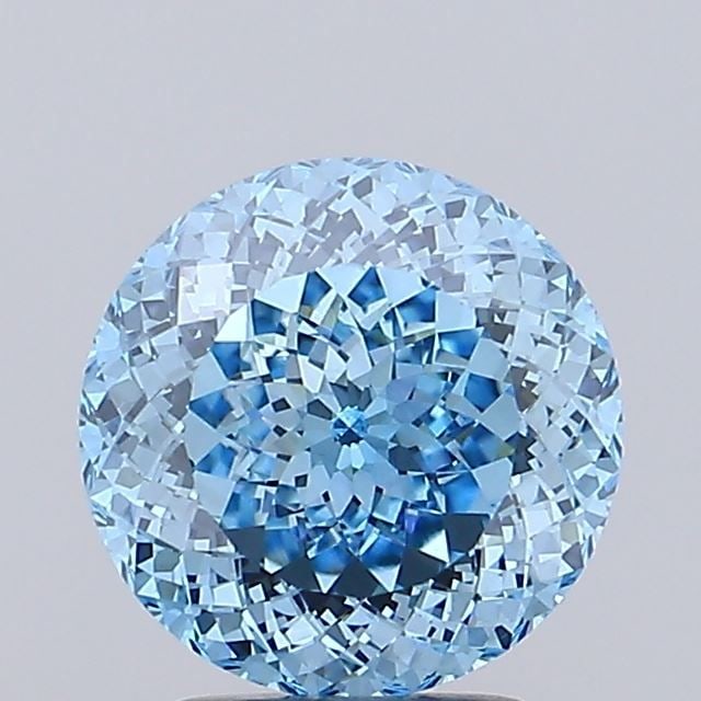 Loose Diamond - ROUND 3.3ct Fancy Vivid Blue VVS2: Loose Diamond - ROUND 3.3ct Fancy Vivid Blue VVS2 Source: This is a real non-mined Diamond that has been grown in a lab Shape: ROUND Carats: 3.3 Color: Fancy Vivid Blue Certification: IGI Video: