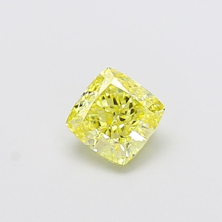 Loose Diamond - CUSHION MODIFIED 1.1ct Fancy Intense Yellow VVS2: Loose Diamond - CUSHION MODIFIED 1.1ct Fancy Intense Yellow VVS2 Source: This is a real non-mined Diamond that has been grown in a lab Shape: CUSHION MODIFIED Carats: 1.1 Color: Fancy Intense Yellow C