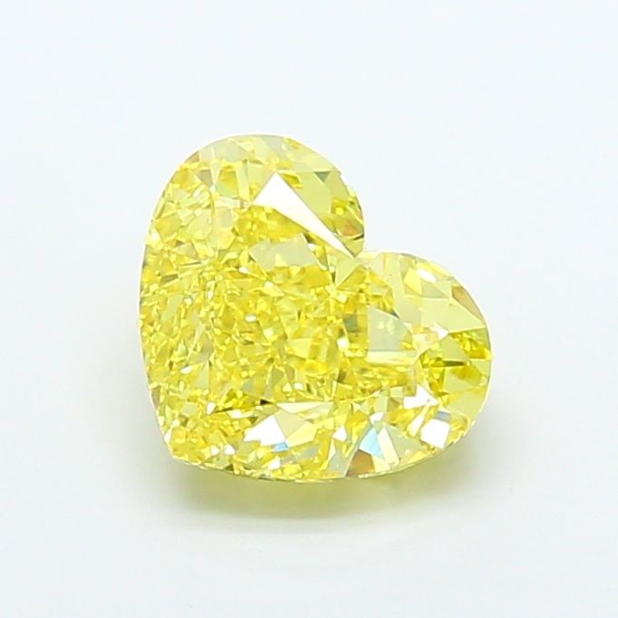 Loose Diamond - HEART 4.12ct Fancy Vivid Yellow VS1: Loose Diamond - HEART 4.12ct Fancy Vivid Yellow VS1 Source: This is a real non-mined Diamond that has been grown in a lab Shape: HEART Carats: 4.12 Color: Fancy Vivid Yellow Certification: IGI Video: