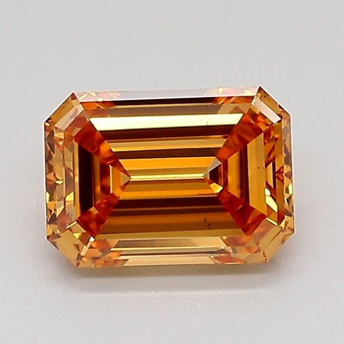 Loose Diamond - EMERALD 1.03ct Fancy Light Yellowish Brown VS2: Loose Diamond - EMERALD 1.03ct Fancy Light Yellowish Brown VS2 Source: This is a real non-mined Diamond that has been grown in a lab Shape: EMERALD Carats: 1.03 Color: Fancy Light Yellowish Brown Cert