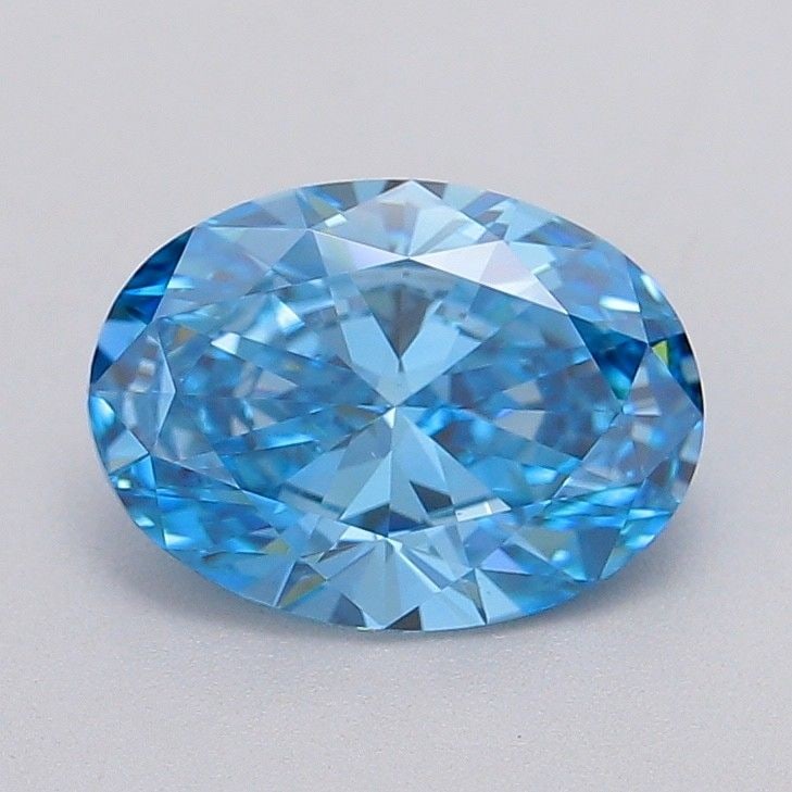 Loose Diamond - OVAL 1.54ct Fancy Vivid Blue VS1: Loose Diamond - OVAL 1.54ct Fancy Vivid Blue VS1 Source: This is a real non-mined Diamond that has been grown in a lab Shape: OVAL Carats: 1.54 Color: Fancy Vivid Blue Certification: IGI Video: