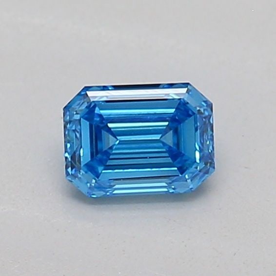 Loose Diamond - EMERALD 0.22ct Fancy Vivid Blue VVS2: Loose Diamond - EMERALD 0.22ct Fancy Vivid Blue VVS2 Source: This is a real non-mined Diamond that has been grown in a lab Shape: EMERALD Carats: 0.22 Color: Fancy Vivid Blue Certification: IGI The Di