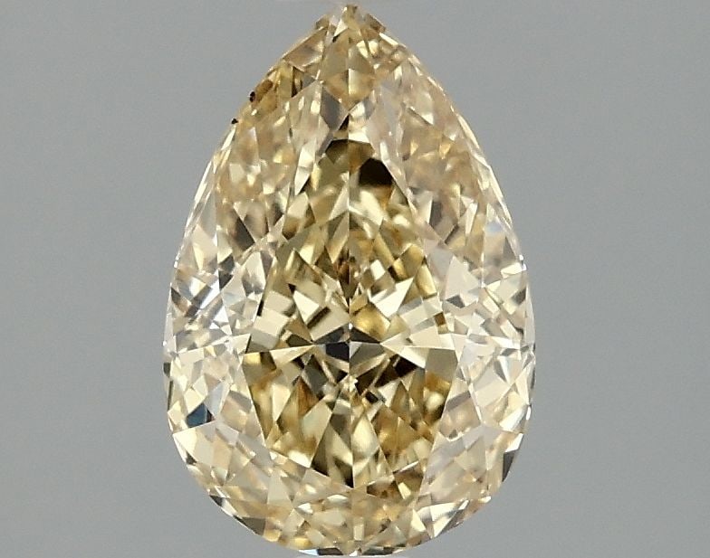 Loose Diamond - PEAR 1.56ct Fancy Intense Yellow VS2: Loose Diamond - PEAR 1.56ct Fancy Intense Yellow VS2 Source: This is a real non-mined Diamond that has been grown in a lab Shape: PEAR Carats: 1.56 Color: Fancy Intense Yellow Certification: IGI Video