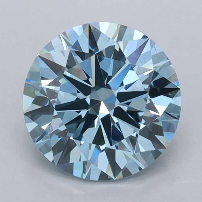Ideal Loose Diamond - ROUND 1.5ct Fancy Vivid Blue VS1: Ideal Loose Diamond - ROUND 1.5ct Fancy Vivid Blue VS1 Source: This is a real non-mined Diamond that has been grown in a lab Shape: ROUND Carats: 1.5 Color: Fancy Vivid Blue Certification: IGI Video: