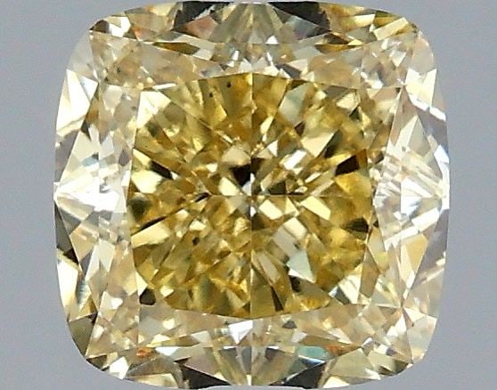 Loose Diamond - CUSHION MODIFIED 1.58ct Fancy Yellow VS1: Loose Diamond - CUSHION MODIFIED 1.58ct Fancy Yellow VS1 Source: This is a real non-mined Diamond that has been grown in a lab Shape: CUSHION MODIFIED Carats: 1.58 Color: Fancy Yellow Certification: I