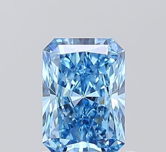 Loose Diamond - RADIANT 1.02ct Fancy Vivid Blue VS1: Loose Diamond - RADIANT 1.02ct Fancy Vivid Blue VS1 Source: This is a real non-mined Diamond that has been grown in a lab Shape: RADIANT Carats: 1.02 Color: Fancy Vivid Blue Certification: IGI Video: