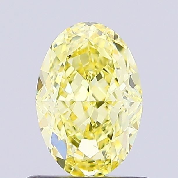 Loose Diamond - OVAL 1.01ct Fancy Yellow VS2: Loose Diamond - OVAL 1.01ct Fancy Yellow VS2 Source: This is a real non-mined Diamond that has been grown in a lab Shape: OVAL Carats: 1.01 Color: Fancy Yellow Certification: IGI Video: