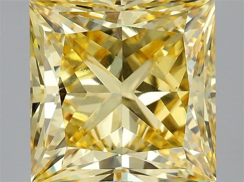 Loose Diamond - PRINCESS 5.5ct Fancy Vivid Yellow VS1: Loose Diamond - PRINCESS 5.5ct Fancy Vivid Yellow VS1 Source: This is a real non-mined Diamond that has been grown in a lab Shape: PRINCESS Carats: 5.5 Color: Fancy Vivid Yellow Certification: IGI Vid