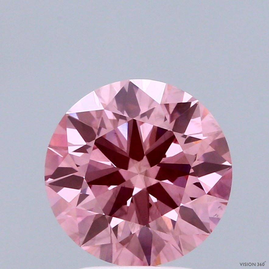 Ideal Loose Diamond - ROUND 3.06ct Fancy Vivid Pink SI1: Ideal Loose Diamond - ROUND 3.06ct Fancy Vivid Pink SI1 Source: This is a real non-mined Diamond that has been grown in a lab Shape: ROUND Carats: 3.06 Color: Fancy Vivid Pink Certification: IGI The D