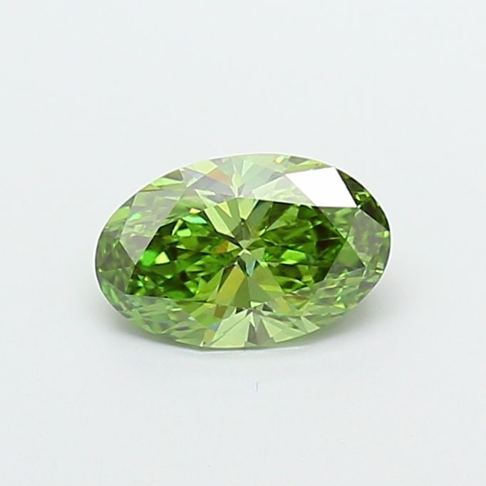 Loose Diamond - OVAL 1.04ct Fancy Vivid Green VVS2: Loose Diamond - OVAL 1.04ct Fancy Vivid Green VVS2 Source: This is a real non-mined Diamond that has been grown in a lab Shape: OVAL Carats: 1.04 Color: Fancy Vivid Green Certification: IGI Video: