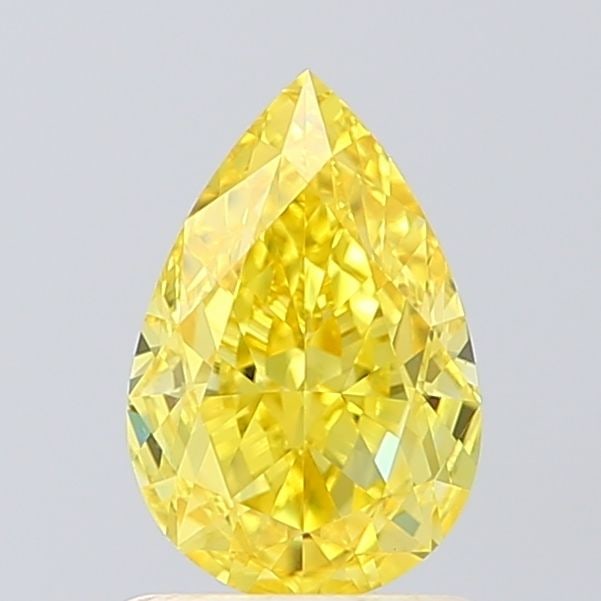 Loose Diamond - PEAR 1.32ct Fancy Vivid Yellow VS1: Loose Diamond - PEAR 1.32ct Fancy Vivid Yellow VS1 Source: This is a real non-mined Diamond that has been grown in a lab Shape: PEAR Carats: 1.32 Color: Fancy Vivid Yellow Certification: IGI Video: