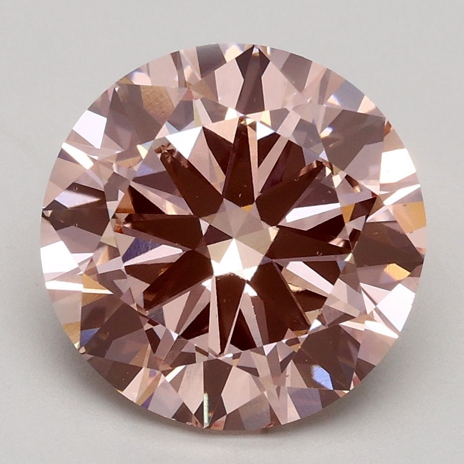 Loose Diamond - ROUND 3.01ct Fancy Intense Pink VS2: Loose Diamond - ROUND 3.01ct Fancy Intense Pink VS2 Source: This is a real non-mined Diamond that has been grown in a lab Shape: ROUND Carats: 3.01 Color: Fancy Intense Pink Certification: IGI Video: