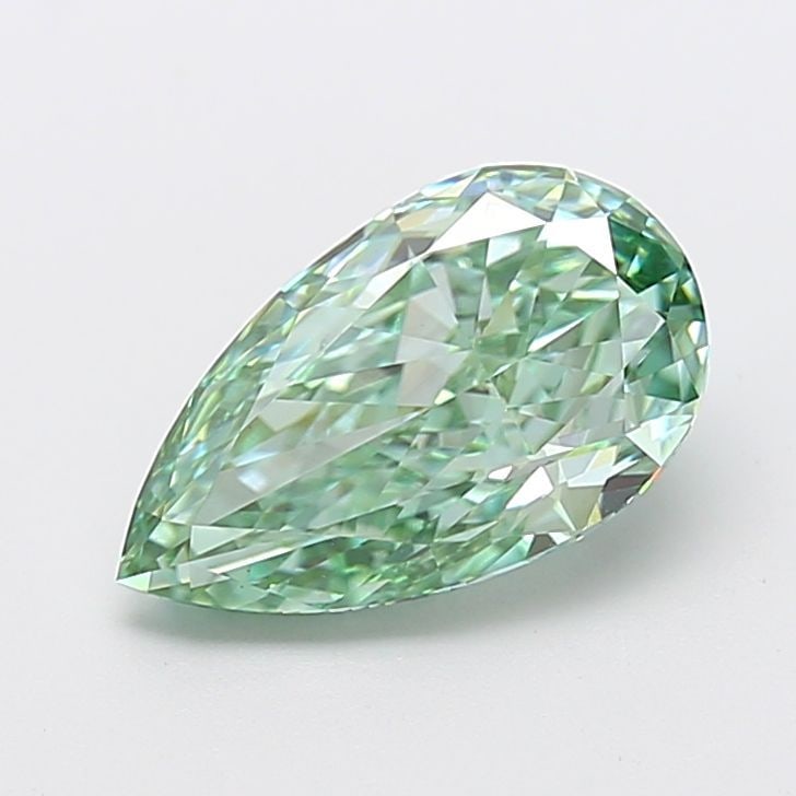 Loose Diamond - PEAR 3.03ct Fancy Vivid Green VS1 (1 of 1)