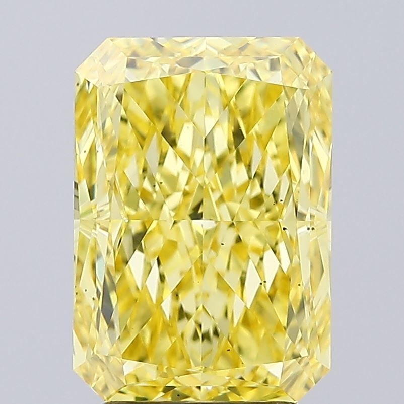 Loose Diamond - RADIANT 3.23ct Fancy Vivid Yellow VS2: Loose Diamond - RADIANT 3.23ct Fancy Vivid Yellow VS2 Source: This is a real non-mined Diamond that has been grown in a lab Shape: RADIANT Carats: 3.23 Color: Fancy Vivid Yellow Certification: IGI Vid