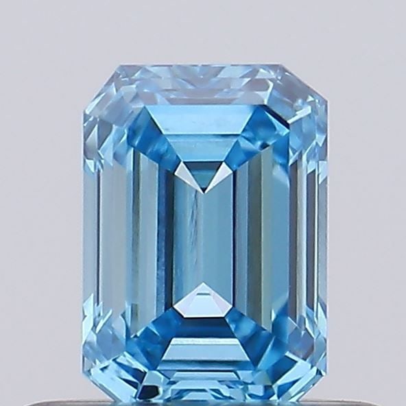 Loose Diamond - EMERALD 0.4ct Fancy Vivid Blue VVS1: Loose Diamond - EMERALD 0.4ct Fancy Vivid Blue VVS1 Source: This is a real non-mined Diamond that has been grown in a lab Shape: EMERALD Carats: 0.4 Color: Fancy Vivid Blue Certification: NONE Video: