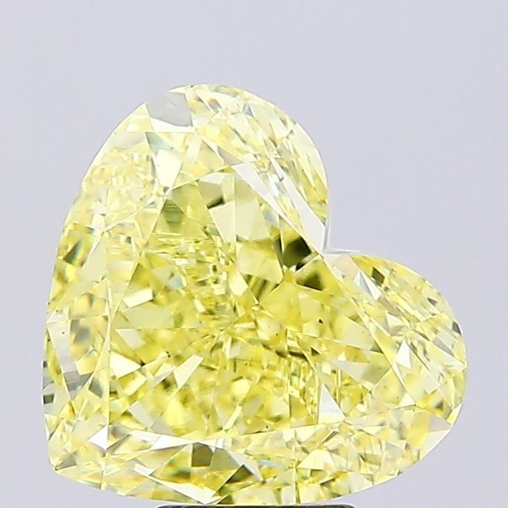 Loose Diamond - HEART 7.55ct Fancy Intense Yellow VS1: Loose Diamond - HEART 7.55ct Fancy Intense Yellow VS1 Source: This is a real non-mined Diamond that has been grown in a lab Shape: HEART Carats: 7.55 Color: Fancy Intense Yellow Certification: IGI The