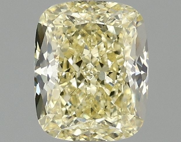 Loose Diamond - CUSHION MODIFIED 1.56ct Fancy Intense Yellow VS1: Loose Diamond - CUSHION MODIFIED 1.56ct Fancy Intense Yellow VS1 Source: This is a real non-mined Diamond that has been grown in a lab Shape: CUSHION MODIFIED Carats: 1.56 Color: Fancy Intense Yellow 