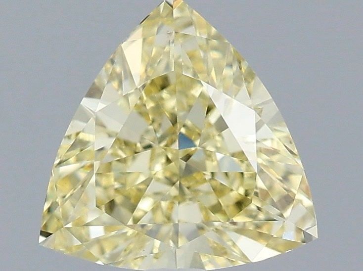 Loose Diamond - TRIANGULAR 1.08ct Fancy Intense Yellow VVS2: Loose Diamond - TRIANGULAR 1.08ct Fancy Intense Yellow VVS2 Source: This is a real non-mined Diamond that has been grown in a lab Shape: TRIANGULAR Carats: 1.08 Color: Fancy Intense Yellow Certificati