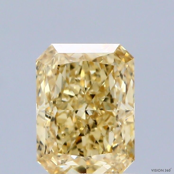 Loose Diamond - RADIANT 1.02ct Fancy Intense Yellow SI1: Loose Diamond - RADIANT 1.02ct Fancy Intense Yellow SI1 Source: This is a real non-mined Diamond that has been grown in a lab Shape: RADIANT Carats: 1.02 Color: Fancy Intense Yellow Certification: IGI