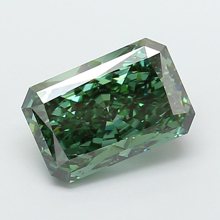 Loose Diamond - RADIANT 4.03ct Fancy Vivid Green VS2: Loose Diamond - RADIANT 4.03ct Fancy Vivid Green VS2 Source: This is a real non-mined Diamond that has been grown in a lab Shape: RADIANT Carats: 4.03 Color: Fancy Vivid Green Certification: IGI Video