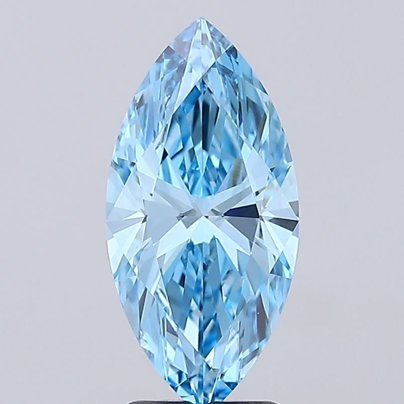 Loose Diamond - MARQUISE 3.01ct Fancy Vivid Blue VS1: Loose Diamond - MARQUISE 3.01ct Fancy Vivid Blue VS1 Source: This is a real non-mined Diamond that has been grown in a lab Shape: MARQUISE Carats: 3.01 Color: Fancy Vivid Blue Certification: IGI Video