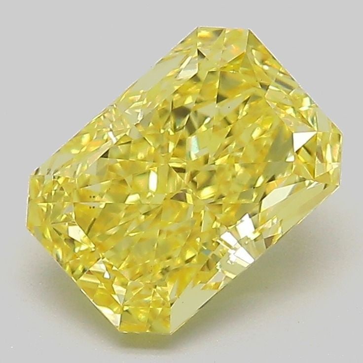Loose Diamond - RADIANT 2.09ct Fancy Vivid Yellow VS1: Loose Diamond - RADIANT 2.09ct Fancy Vivid Yellow VS1 Source: This is a real non-mined Diamond that has been grown in a lab Shape: RADIANT Carats: 2.09 Color: Fancy Vivid Yellow Certification: IGI Vid