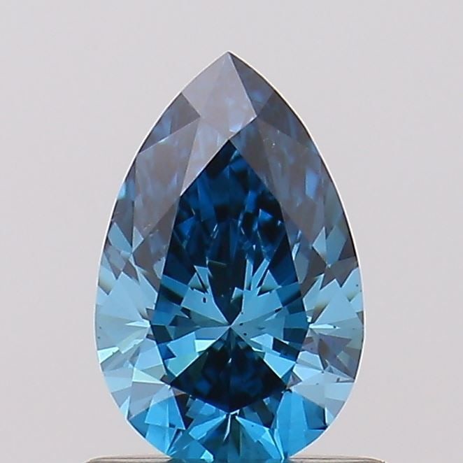Loose Diamond - PEAR 0.64ct Fancy Vivid Blue SI1: Loose Diamond - PEAR 0.64ct Fancy Vivid Blue SI1 Source: This is a real non-mined Diamond that has been grown in a lab Shape: PEAR Carats: 0.64 Color: Fancy Vivid Blue Certification: NONE Video: