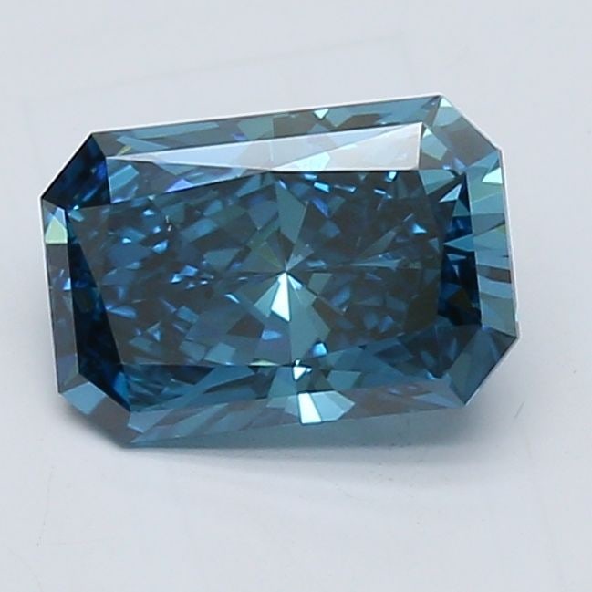 Loose Diamond - RADIANT 1.57ct Fancy Vivid Blue VS1: Loose Diamond - RADIANT 1.57ct Fancy Vivid Blue VS1 Source: This is a real non-mined Diamond that has been grown in a lab Shape: RADIANT Carats: 1.57 Color: Fancy Vivid Blue Certification: NONE Video: