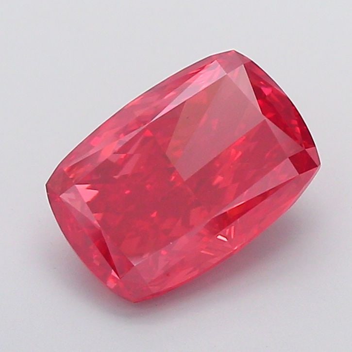 Loose Diamond - CUSHION MODIFIED 5.05ct Fancy Vivid Red VS1: Loose Diamond - CUSHION MODIFIED 5.05ct Fancy Vivid Red VS1 Source: This is a real non-mined Diamond that has been grown in a lab Shape: CUSHION MODIFIED Carats: 5.05 Color: Fancy Vivid Red Certificat