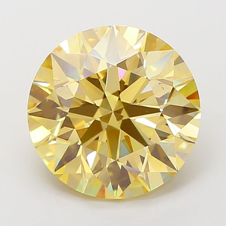 Loose Diamond - ROUND 5.0ct Fancy Intense Yellow VS1: Loose Diamond - ROUND 5.0ct Fancy Intense Yellow VS1 Source: This is a real non-mined Diamond that has been grown in a lab Shape: ROUND Carats: 5.0 Color: Fancy Intense Yellow Certification: IGI Video
