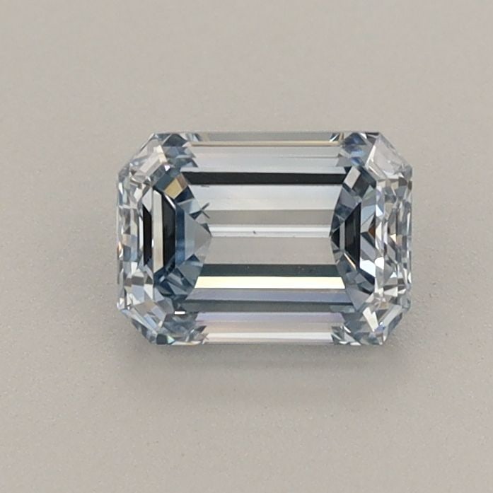 Loose Diamond - EMERALD 0.71ct Fancy Light Blue VS1: Loose Diamond - EMERALD 0.71ct Fancy Light Blue VS1 Source: This is a real non-mined Diamond that has been grown in a lab Shape: EMERALD Carats: 0.71 Color: Fancy Light Blue Certification: IGI The Dia