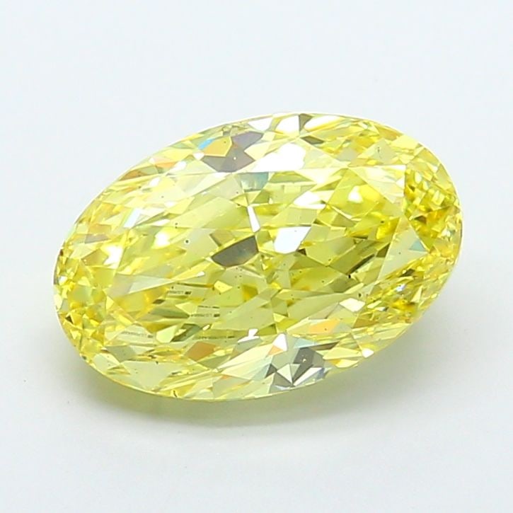 Loose Diamond - OVAL 5.01ct Fancy Intense Yellow SI1: Loose Diamond - OVAL 5.01ct Fancy Intense Yellow SI1 Source: This is a real non-mined Diamond that has been grown in a lab Shape: OVAL Carats: 5.01 Color: Fancy Intense Yellow Certification: IGI Video