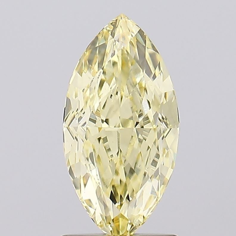 Loose Diamond - MARQUISE 1.87ct Fancy Yellow VS1: Loose Diamond - MARQUISE 1.87ct Fancy Yellow VS1 Source: This is a real non-mined Diamond that has been grown in a lab Shape: MARQUISE Carats: 1.87 Color: Fancy Yellow Certification: IGI Video: