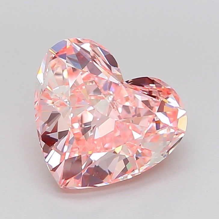 Loose Diamond - HEART 3.62ct Fancy Intense Pink VVS1: Loose Diamond - HEART 3.62ct Fancy Intense Pink VVS1 Source: This is a real non-mined Diamond that has been grown in a lab Shape: HEART Carats: 3.62 Color: Fancy Intense Pink Certification: IGI Video: